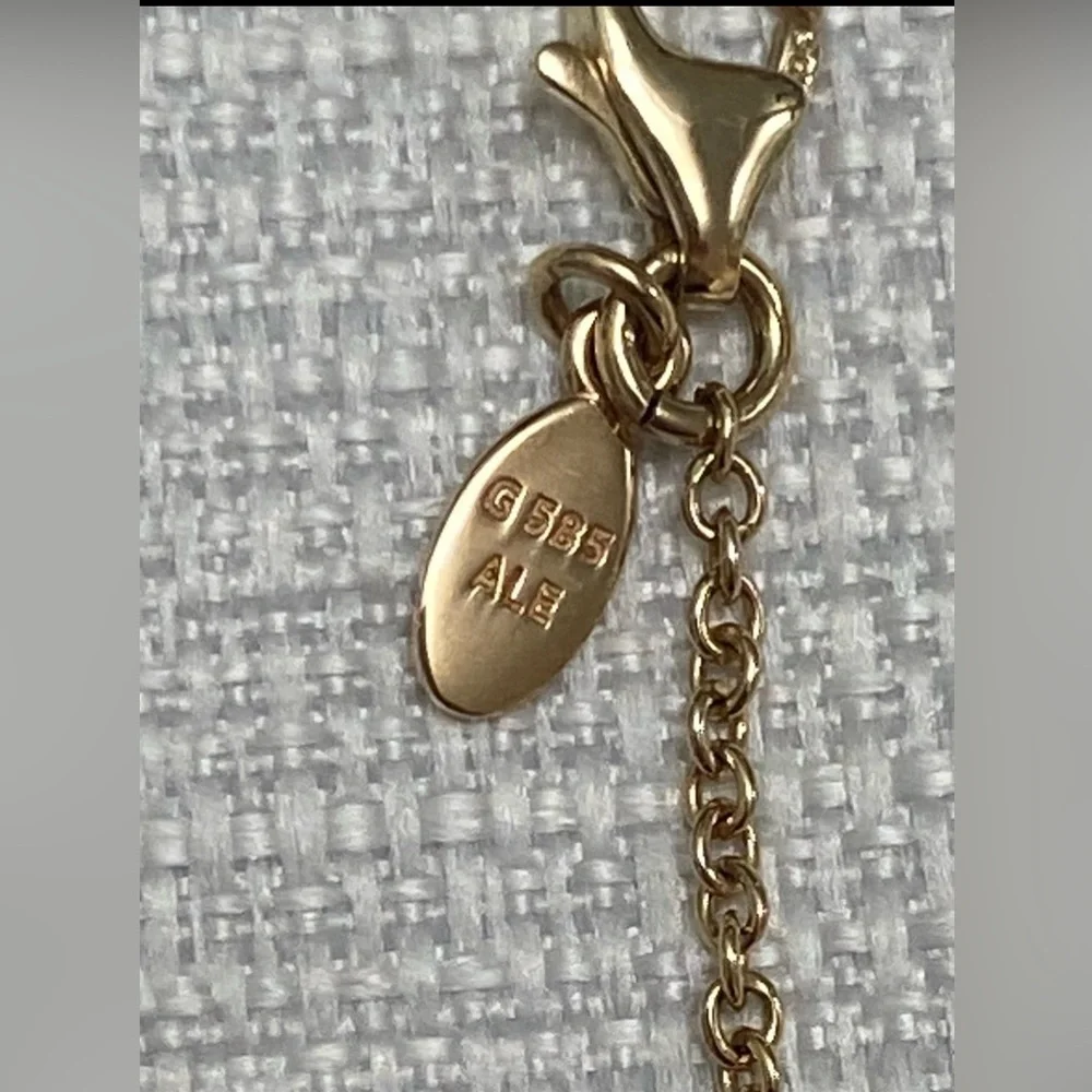 New Pandora Solid Yellow Gold 14k 24" Necklace Pendant Earrings Set with CZ - Picture 4 of 4